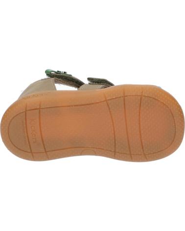 Sandales habillées pour garçon KICKERS  pour  1217840-10-0 KICK POD NUBUCK  20 KAKI
