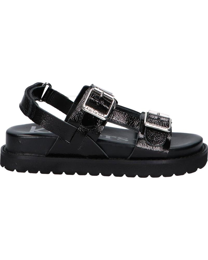   KICKERS 1217880-30-0 NEOSUMMER KID PATENT LEATHER  8 NOIR