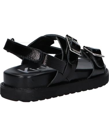   KICKERS 1217880-30-0 NEOSUMMER KID PATENT LEATHER  8 NOIR