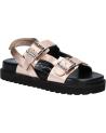 Sandales habillées fille KICKERS  pour  1217881-30-0 NEOSUMMER KID SHEEP METAL LEATHER  151 OR ROSE