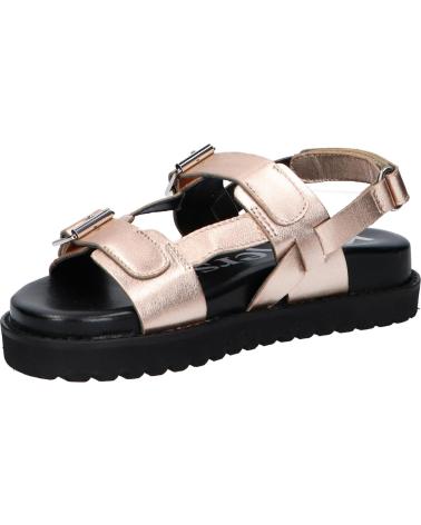 Sandales habillées fille KICKERS  pour  1217881-30-0 NEOSUMMER KID SHEEP METAL LEATHER  151 OR ROSE