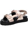 Sandales habillées fille KICKERS  pour  1217881-30-0 NEOSUMMER KID SHEEP METAL LEATHER  151 OR ROSE