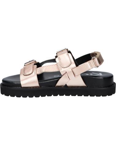 Sandales habillées fille KICKERS  pour  1217881-30-0 NEOSUMMER KID SHEEP METAL LEATHER  151 OR ROSE
