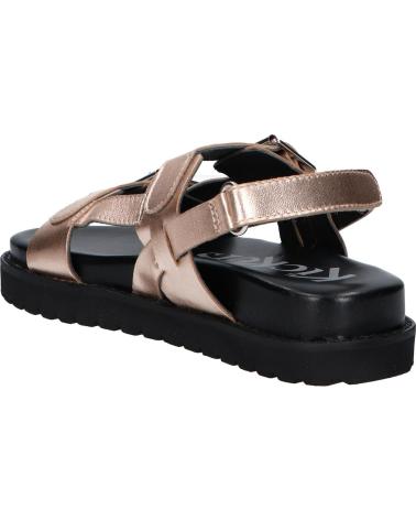 Sandales habillées fille KICKERS  pour  1217881-30-0 NEOSUMMER KID SHEEP METAL LEATHER  151 OR ROSE