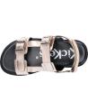Sandales habillées fille KICKERS  pour  1217881-30-0 NEOSUMMER KID SHEEP METAL LEATHER  151 OR ROSE