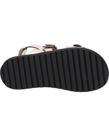Sandales habillées fille KICKERS  pour  1217881-30-0 NEOSUMMER KID SHEEP METAL LEATHER  151 OR ROSE