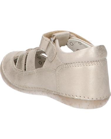 Elegante sandalen für mädchen KICKERS  für  927896-10 SUSHY COW SSPL-23-058  113 BEIGE CHAMPAGNE