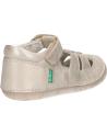 Elegante sandalen für mädchen KICKERS  für  927896-10 SUSHY COW SSPL-23-058  113 BEIGE CHAMPAGNE