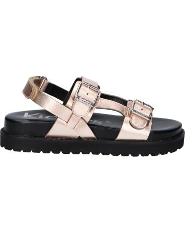 Sandales KICKERS  pour Fille 1217881-30-0 NEOSUMMER KID SHEEP METAL LEATHER  151 OR ROSE