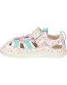 girl Sandals KICKERS 1201323-10-0 KICK FRONY NAPPAPRINT  33 BLANC IMPRIME F