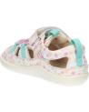 girl Sandals KICKERS 1201323-10-0 KICK FRONY NAPPAPRINT  33 BLANC IMPRIME F
