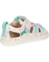 girl Sandals KICKERS 1201323-10-0 KICK FRONY NAPPAPRINT  33 BLANC IMPRIME F