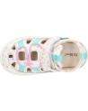 girl Sandals KICKERS 1201323-10-0 KICK FRONY NAPPAPRINT  33 BLANC IMPRIME F