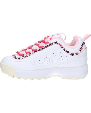 girl Trainers FILA FFK0246 13170 DISRUPTOR  WHITE LEOPARD