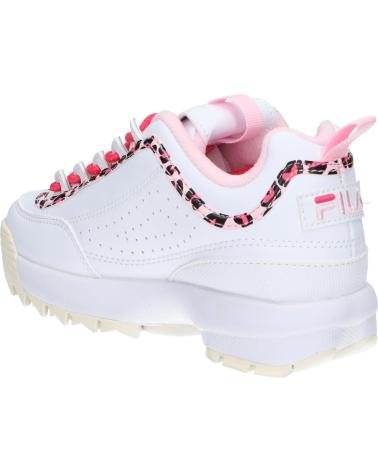girl Trainers FILA FFK0246 13170 DISRUPTOR  WHITE LEOPARD