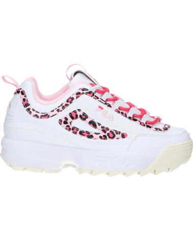 Woman and girl Trainers FILA FFT0134 13170 DISRUPTOR  WHITE LEOPARD