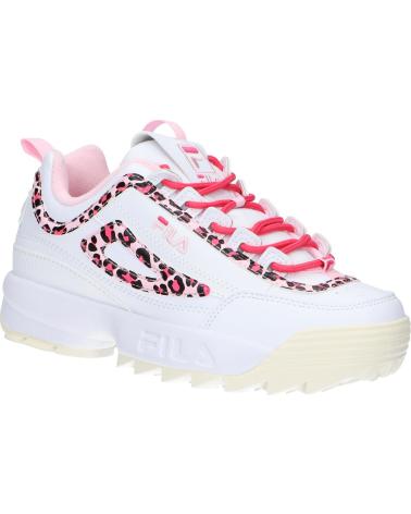Woman and girl Trainers FILA FFT0134 13170 DISRUPTOR  WHITE LEOPARD