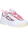 Woman and girl Trainers FILA FFT0134 13170 DISRUPTOR  WHITE LEOPARD