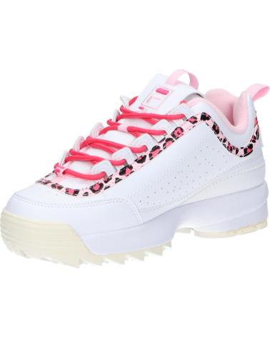 Woman and girl Trainers FILA FFT0134 13170 DISRUPTOR  WHITE LEOPARD