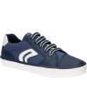girl and boy Trainers GEOX J155CD 010FE J GISLI  C4M1Z DK BLUE-WHITE