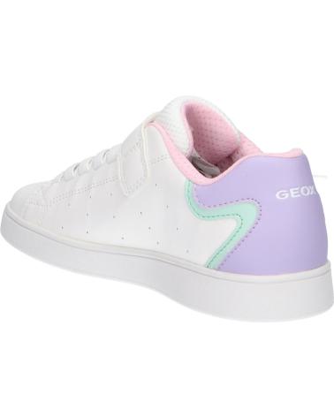 girl Trainers GEOX J36LRA 000BC J ECLYPER  C0761 WHITE-LILAC