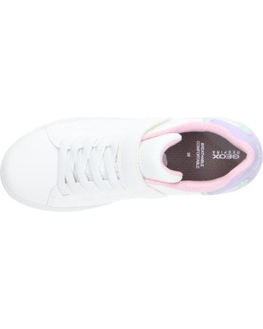 girl Trainers GEOX J36LRA 000BC J ECLYPER  C0761 WHITE-LILAC