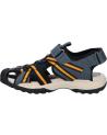 Woman and girl and boy Sandals GEOX J450RB 014ME J BOREALIS  C0659 NAVY-ORANGE