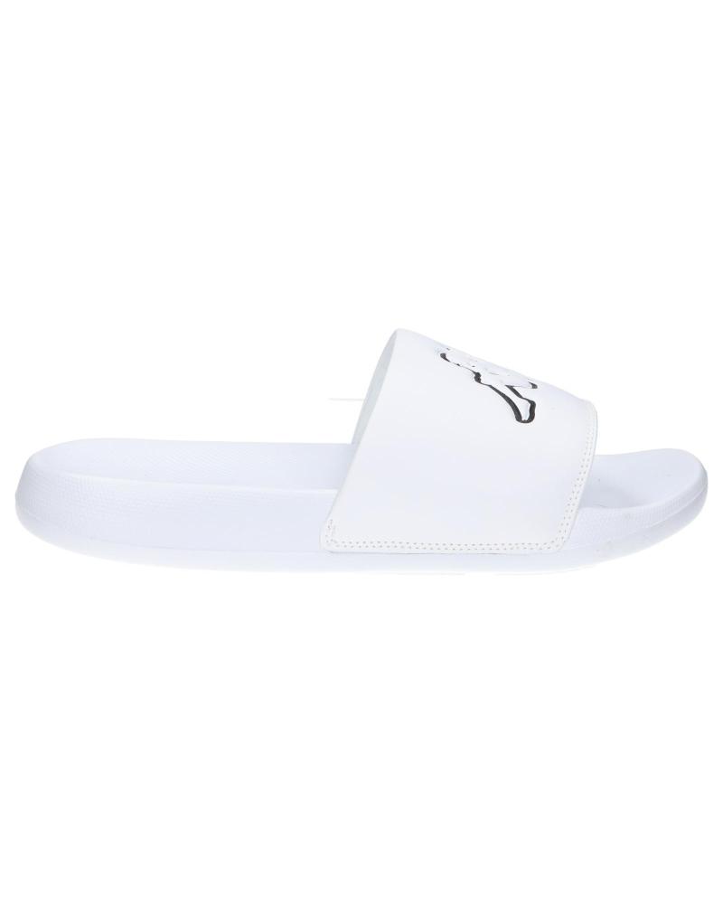 Man and Woman and girl and boy Flip flops KAPPA 371W3GW LOGO STEEVE  A01 - WHITE-BLACK
