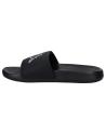 Man and Woman and girl and boy Flip flops KAPPA 371W3GW LOGO STEEVE  A0B - BLACK-WHITE