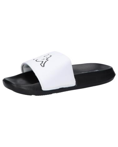 Man and Woman and girl and boy Flip flops KAPPA 371W3GW LOGO STEEVE  A0J - WHITE-BLACK
