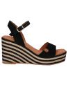 Elegante sandalen für damen POPA  für  051 CORAL SERRAJE  NEGRO SERRAJE CA34804 002