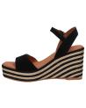 Elegante sandalen für damen POPA  für  051 CORAL SERRAJE  NEGRO SERRAJE CA34804 002