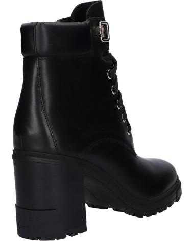 Stivali TOMMY HILFIGER  per Donna FW0FW06726 HEEL LACE UP BOOT  BDS BLACK