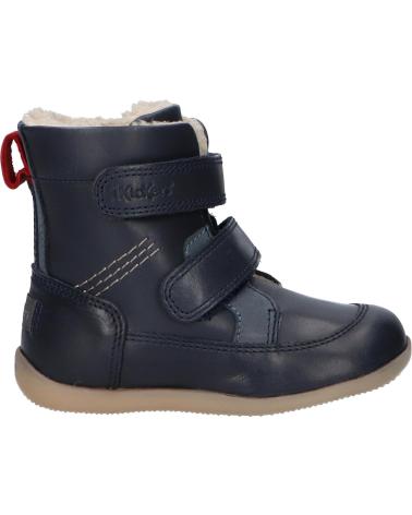 girl and boy boots KICKERS 909770-10 BAMAKRATCH CUIR  10 MARINE