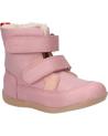 girl boots KICKERS 909770-10 BAMAKRATCH CUIR  13 ROSE