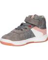 girl and boy sports shoes KICKERS 910870-30 KICKALIEN SUEDE  123 GRIS ROSE A