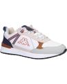 Zapatillas deporte KAPPA  pour Homme 331C8FW ANTOR  A6P WHITE-BROWN-RED