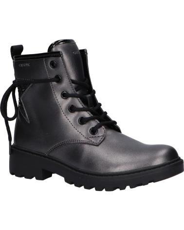 girl boots GEOX J9420G 0NFEW J CASEY  C0062 DK GREY-BLACK