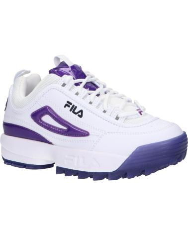 Sportschuhe FILA  für Damen FFK0078 13155 DISRUPTOR  WHITE VIOLET