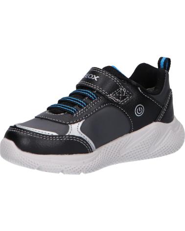 boy sports shoes GEOX B264UB 000BC B SPRINTYE  C9221 BLACK-SKY