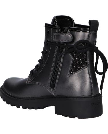 girl boots GEOX J9420G 0NFEW J CASEY  C0062 DK GREY-BLACK