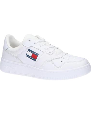 Sneaker TOMMY HILFIGER  für Damen und Mädchen EN0EN01723 RETRO BASKET WMN ESS  YBR WHITE