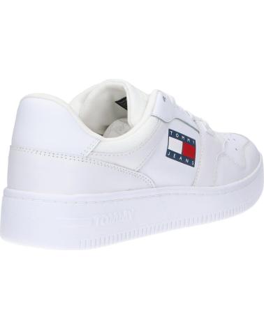 Sneaker TOMMY HILFIGER  für Damen und Mädchen EN0EN01723 RETRO BASKET WMN ESS  YBR WHITE