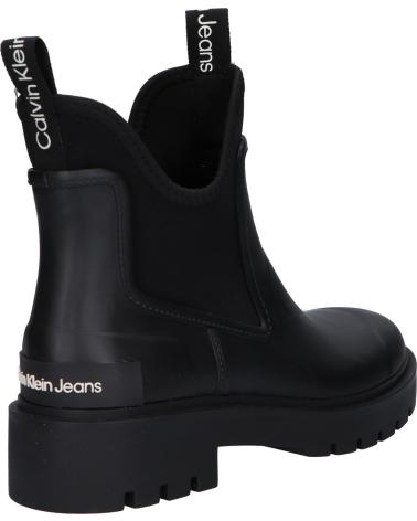 Woman Mid boots CALVIN KLEIN YW0YW01034 MID RAINBOOT CHELSEA  BDS BLACK