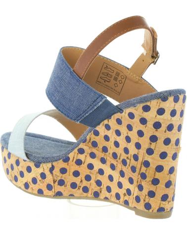 Woman Zapatos de cuña Sprox 385913-B6600  LIGHT BLUE-BLUE