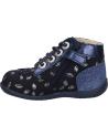 Chaussures KICKERS  pour Fille et Garçon 879058-10 BONZIP-2 NUBUCK LEAVE  103 MARINE IMPRIME