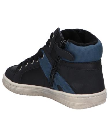girl and boy Mid boots KICKERS 739353-30 LOWELL SYNTHETIQUE  83 NOIR BLEU