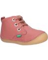 Schuhe KICKERS  für Mädchen 829685-10 SONIZA CUIR SHEEP CFMF  132 ROSE ANTIQUE