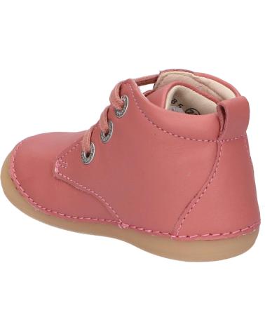 Schuhe KICKERS  für Mädchen 829685-10 SONIZA CUIR SHEEP CFMF  132 ROSE ANTIQUE