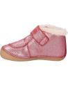 girl Mid boots KICKERS 878500-10 SOMOONS CUIR COW GLITTER  131 ROSE GLITTER